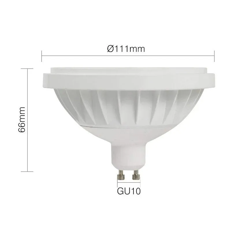 10W 15W COB LED Bulb Lamp Spotlight Dimmable Recessed Downlight AR111 QR111 G53 12V AC85-265V