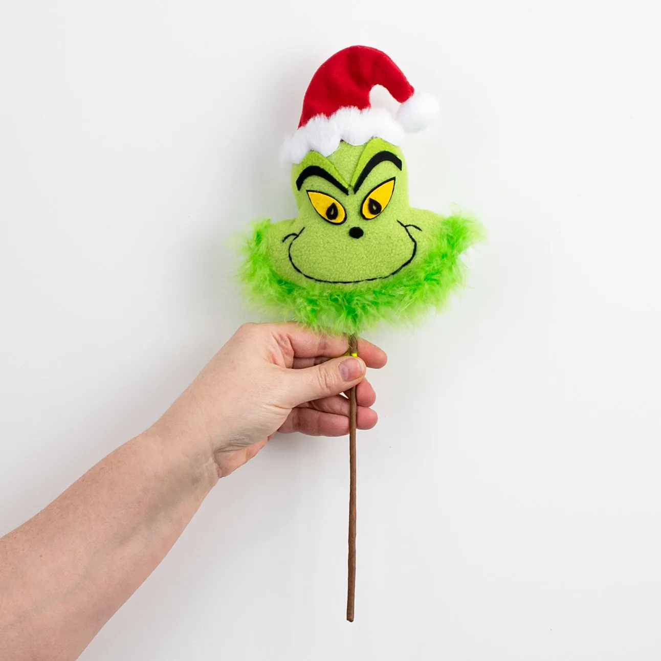 18" Green Christmas Monster Head Pick