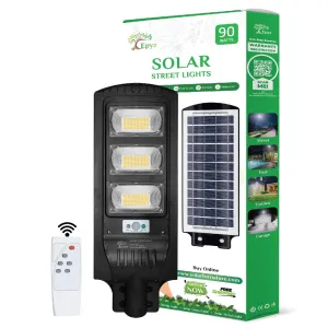 90 Watt Solar Street Lights  (Warm Light)