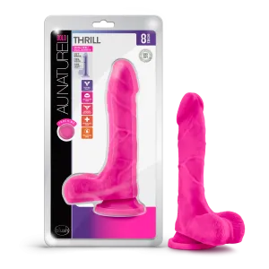 Au Naturel Bold By Blush® | Thrill Realistic Pink 8.5-Inch Long Dildo With Balls & Suction Cup Base
