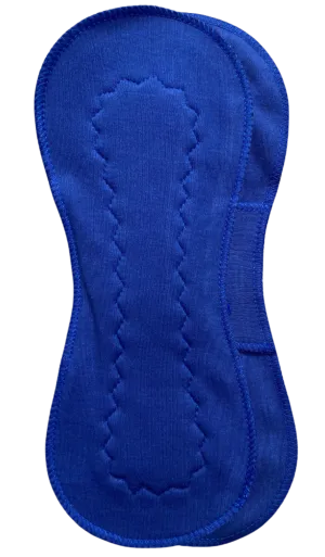 Blue Jersey Maxi Pad - Organic Cotton Jersey Reusable Period Pad Incontinence Pad