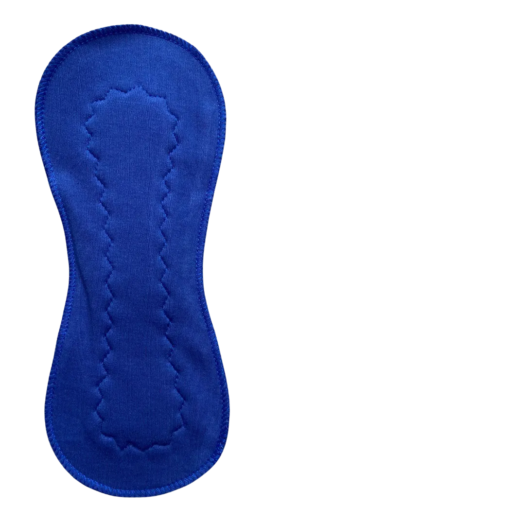 Blue Jersey Maxi Pad - Organic Cotton Jersey Reusable Period Pad Incontinence Pad