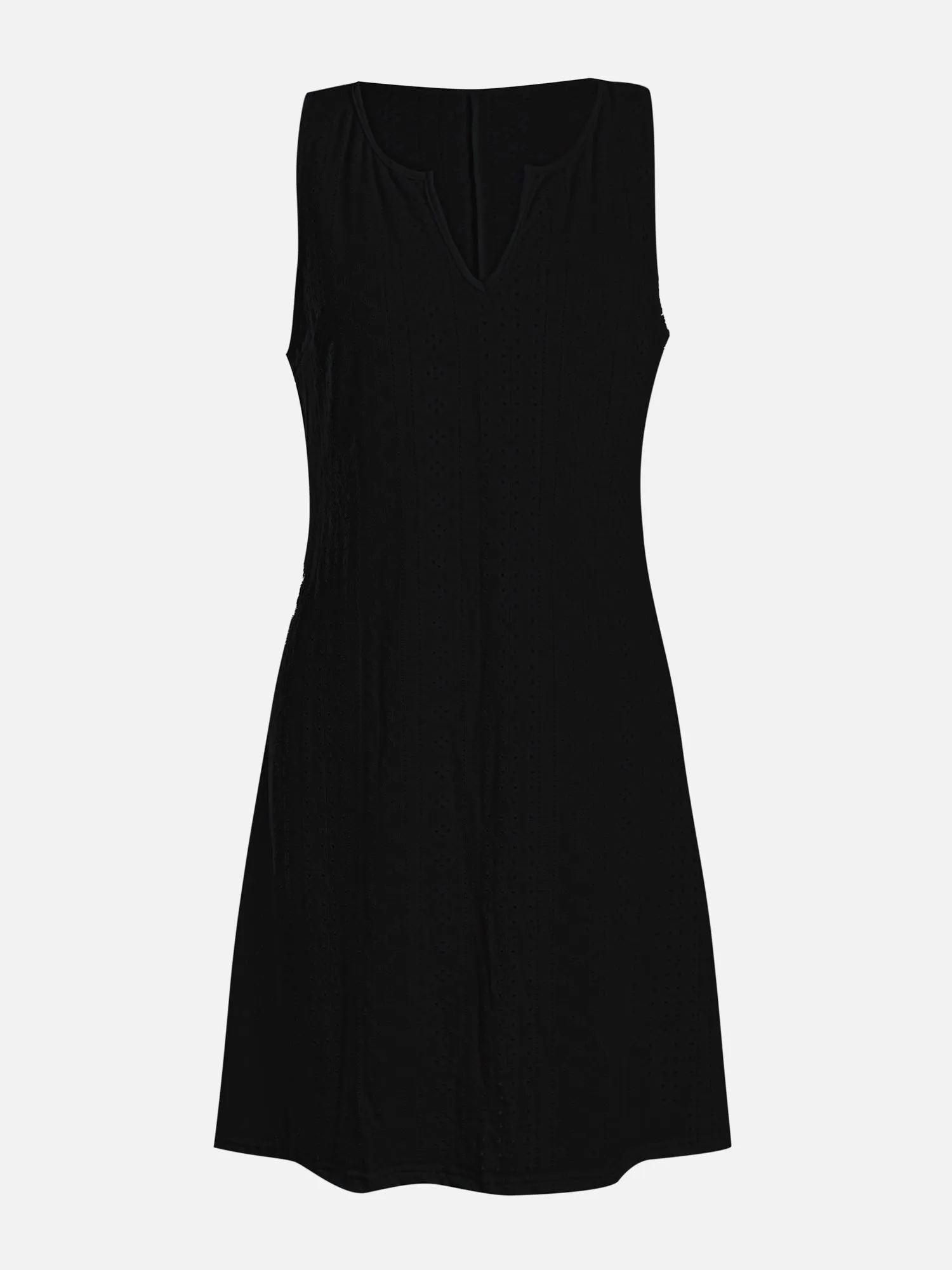 Embroidery V-Neck Tank Dress