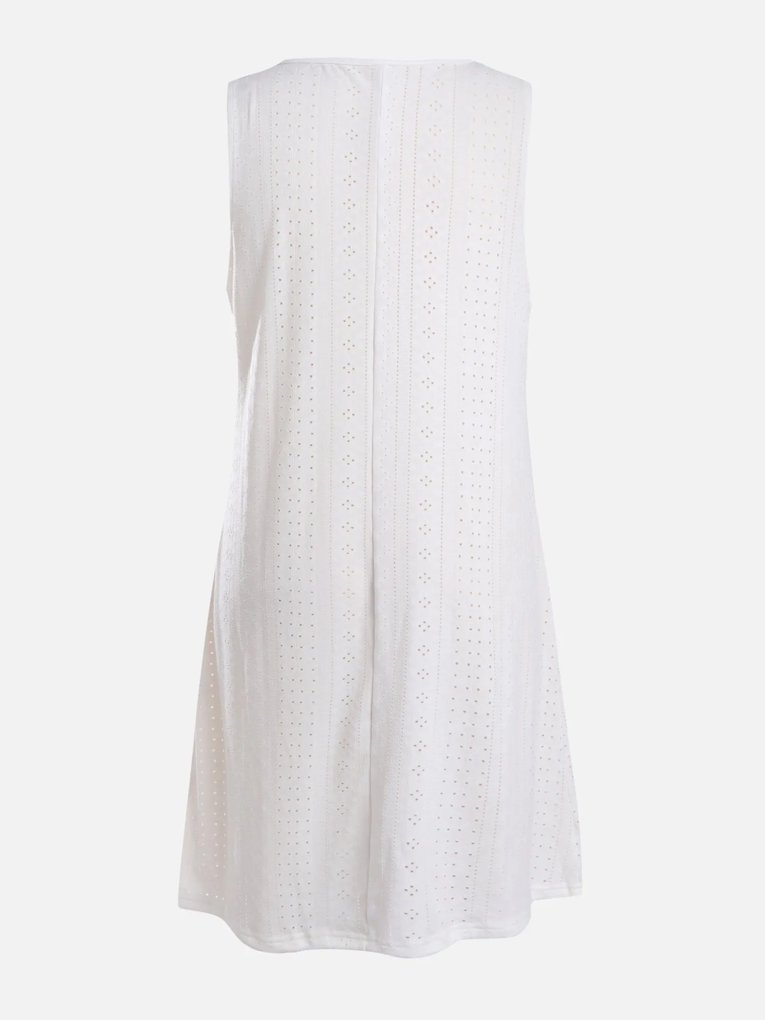 Embroidery V-Neck Tank Dress