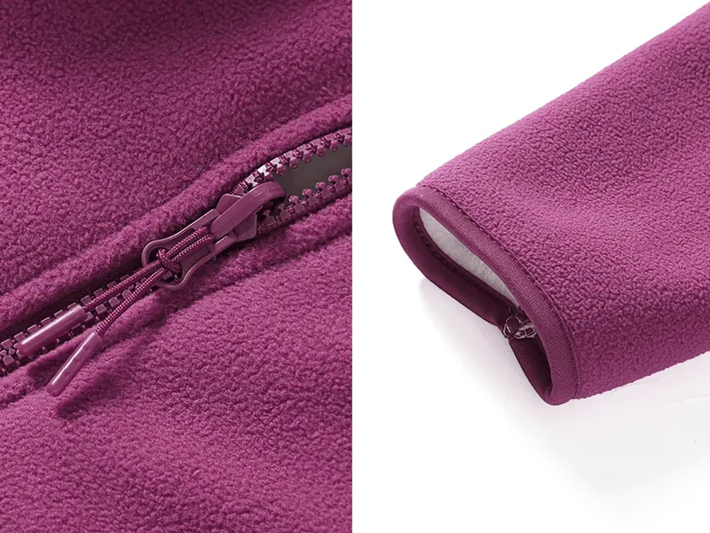 Fashion Warm Zip-Up Fleece Jacket With Inner Pocket - SF1915