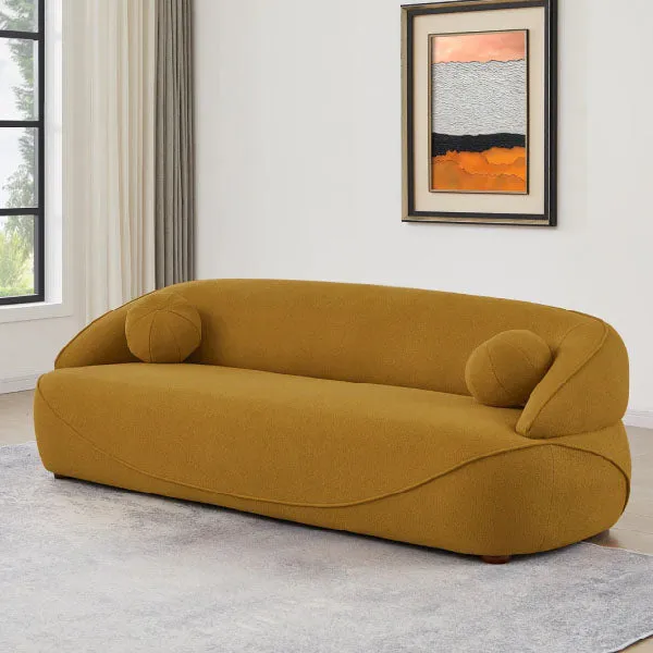 Fully Upholstered Indoor Furniture - Sofa Set - Brody Gold