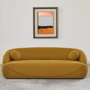 Fully Upholstered Indoor Furniture - Sofa Set - Brody Gold
