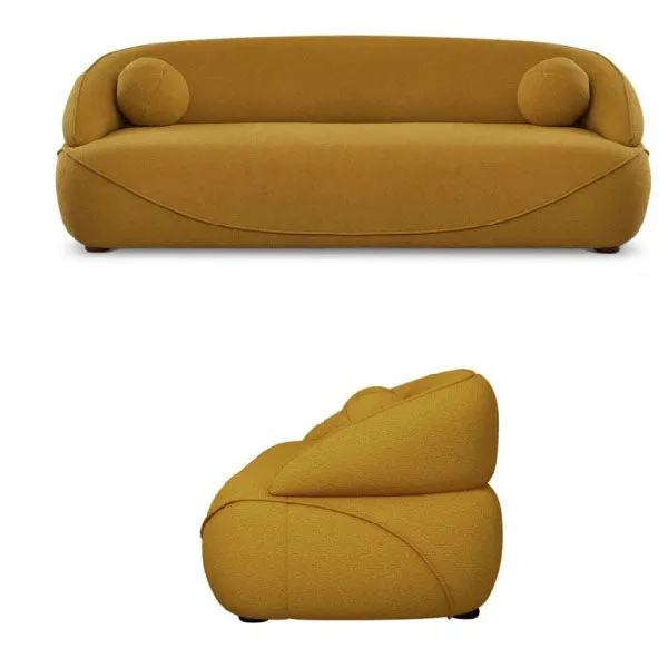Fully Upholstered Indoor Furniture - Sofa Set - Brody Gold