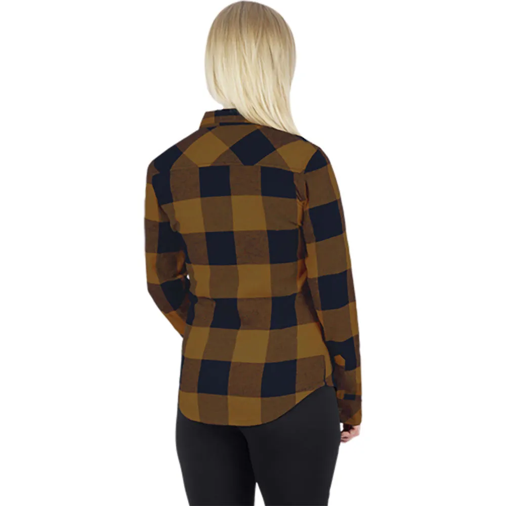 FXR Timber Flannel Shirt Copper/Black Brown