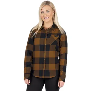 FXR Timber Flannel Shirt Copper/Black Brown