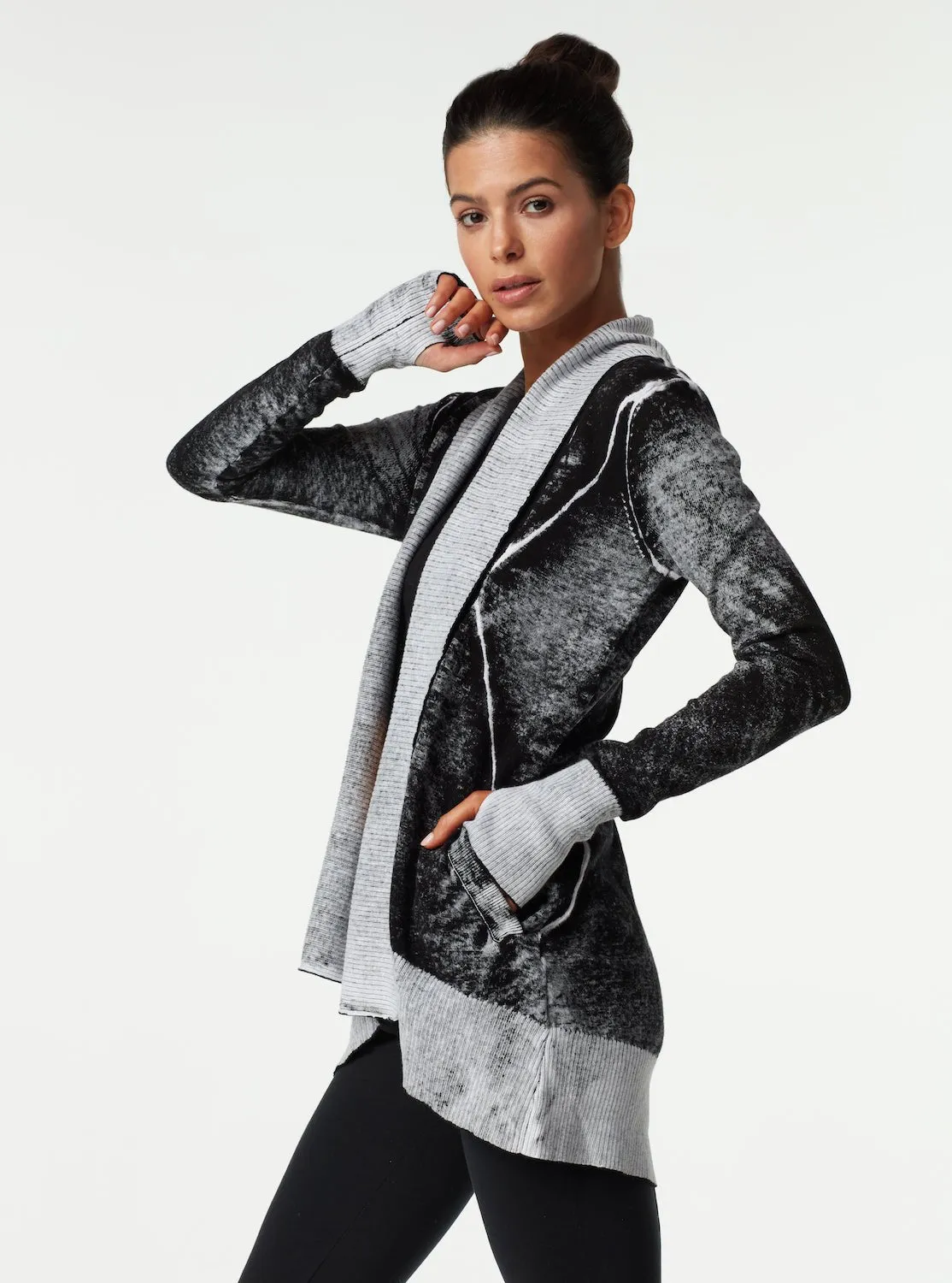 Huntress Drape Front Cardigan