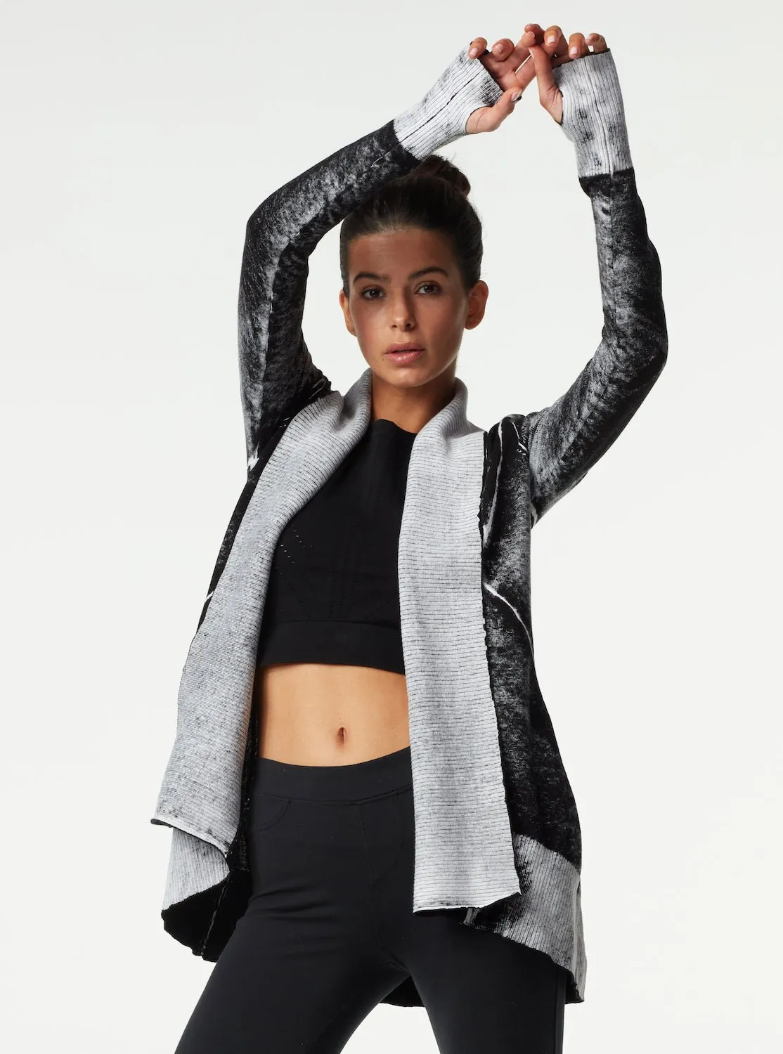 Huntress Drape Front Cardigan