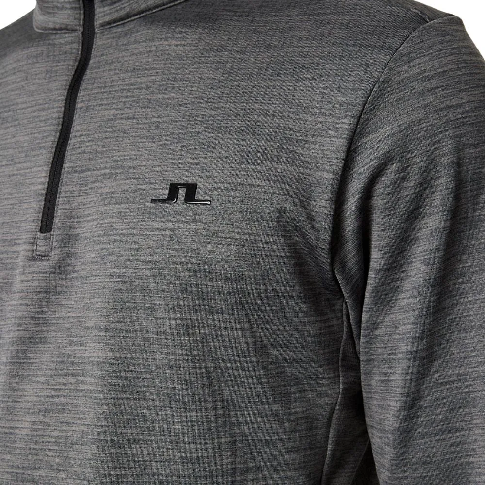 J.Lindeberg Destry 1/4 Zip Mid Layer Golf Pullover Top 2024 - GMJS10975 - Grey Melange