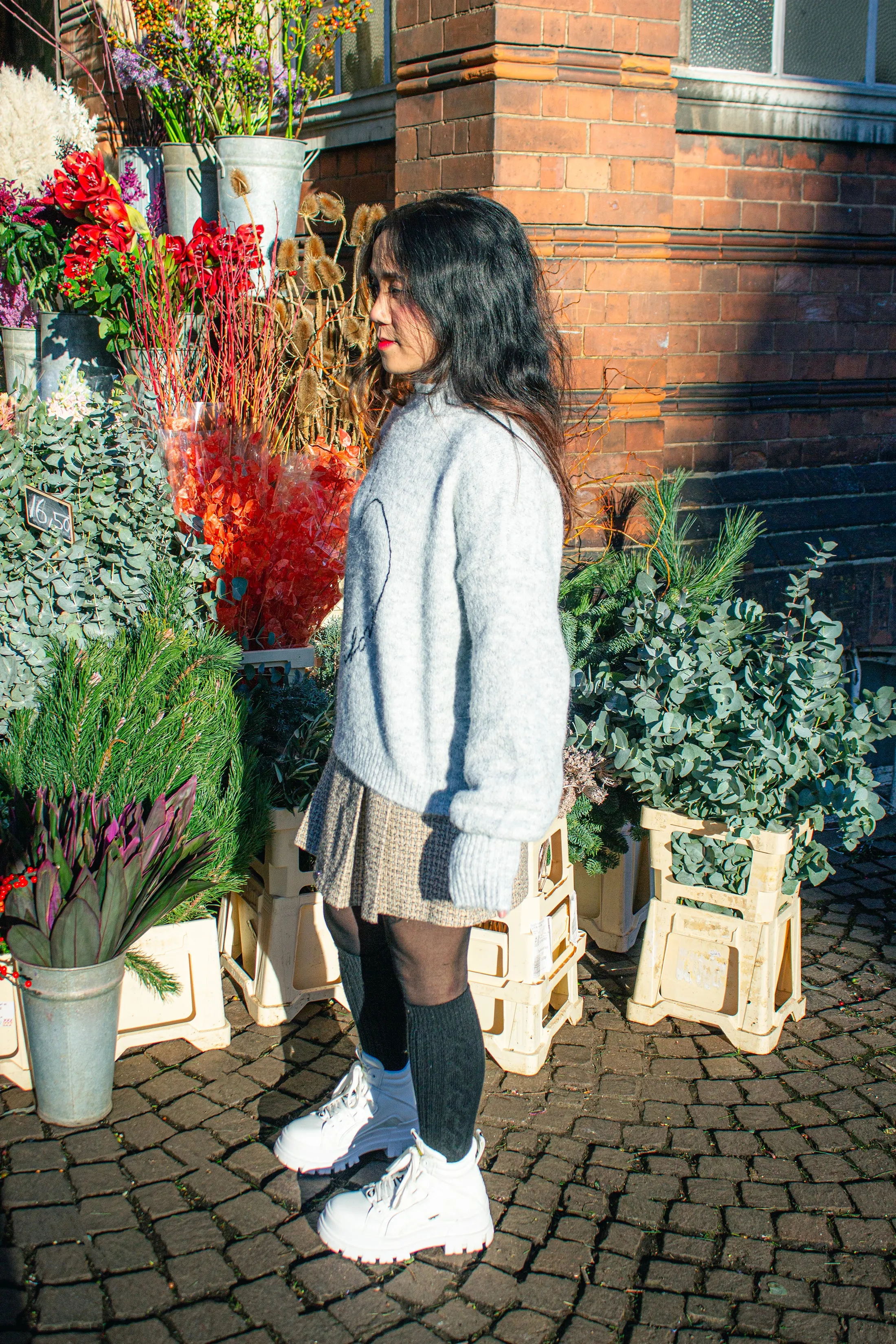 Love Heart High Neck Sweater