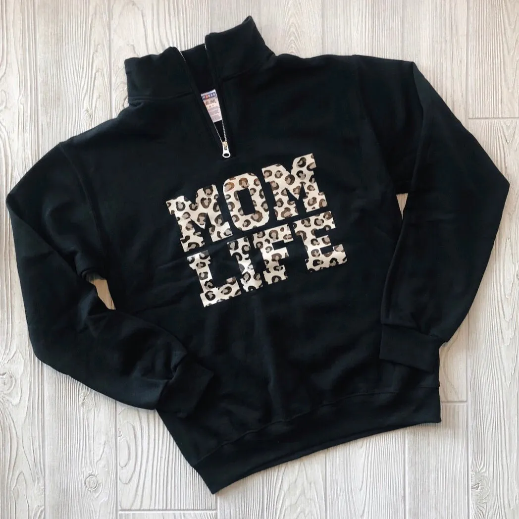 Mom Life Cheetah • Quarter Zip