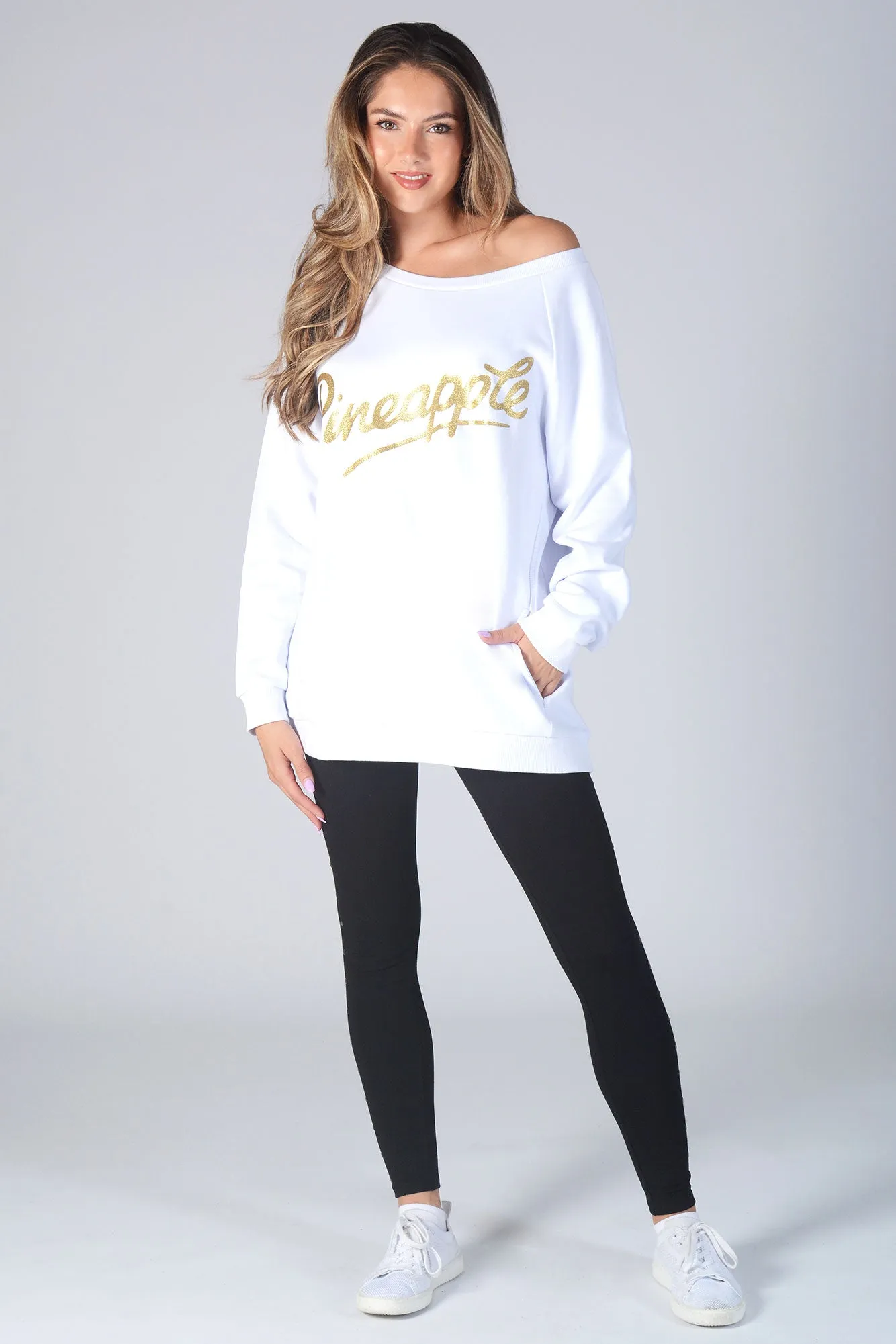 Monster Glitter Logo Oversized Sweater