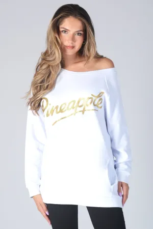 Monster Glitter Logo Oversized Sweater