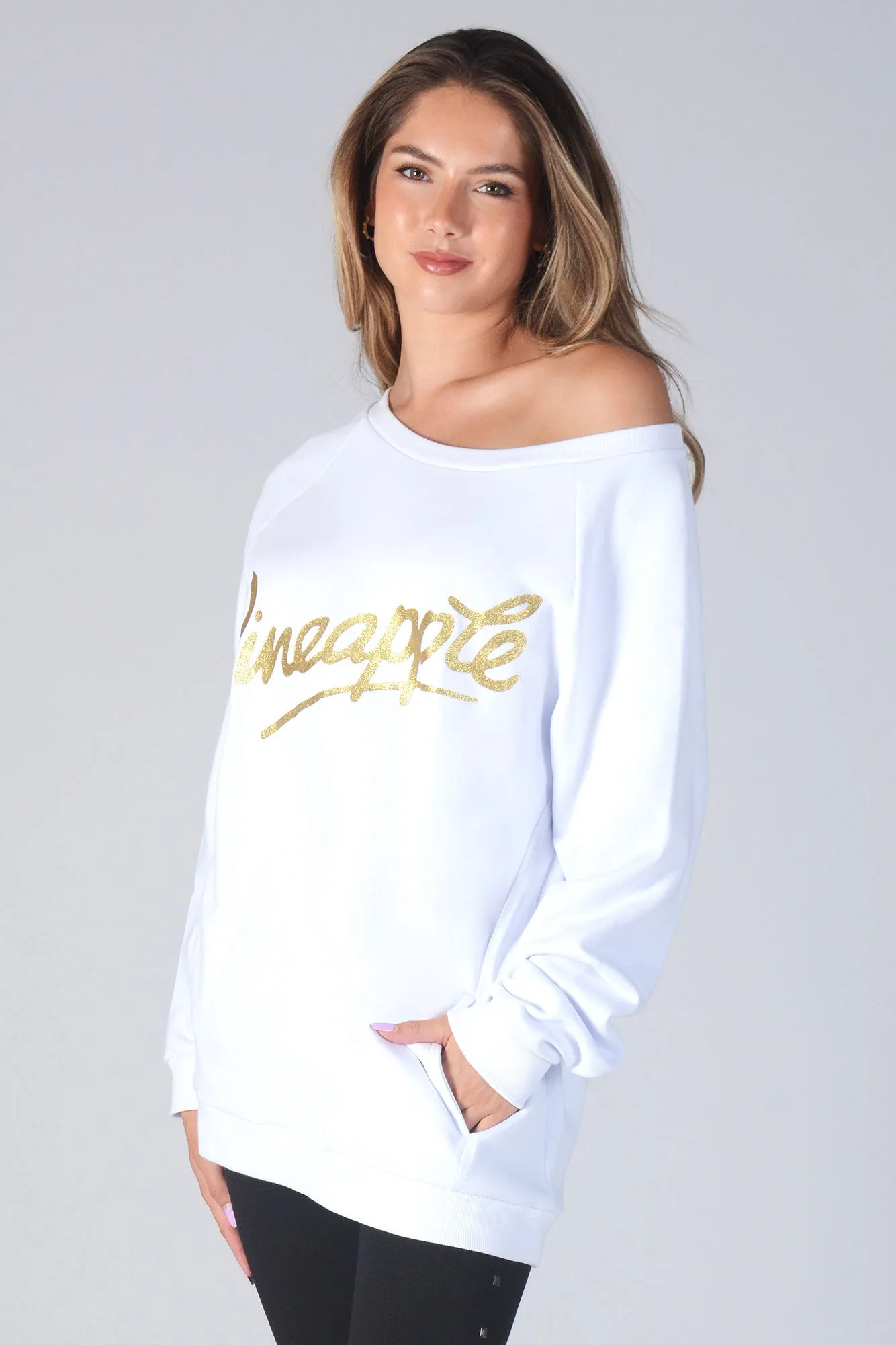 Monster Glitter Logo Oversized Sweater
