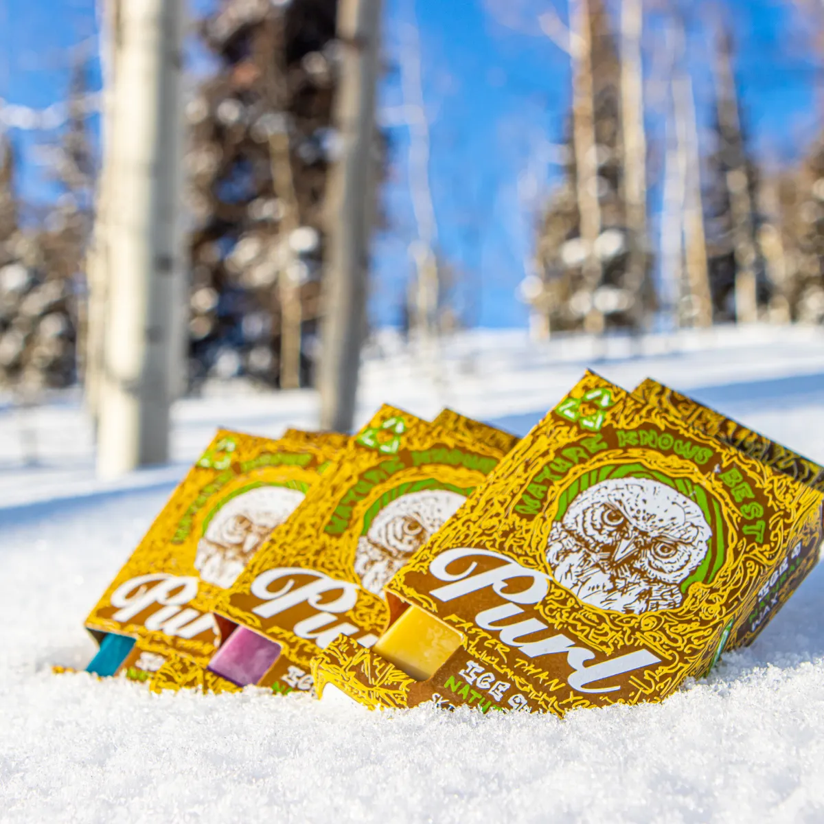 Natural Ski Wax and Snowboard Wax - Purl Wax- Warm, Yellow