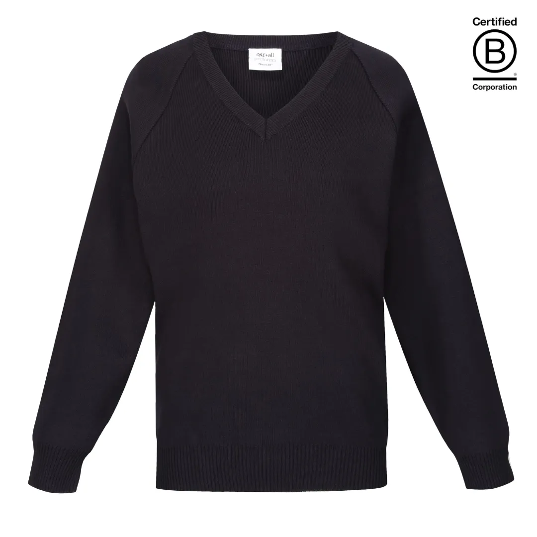 Performa 50 - plain 50/50 v-neck school jumper / pullover