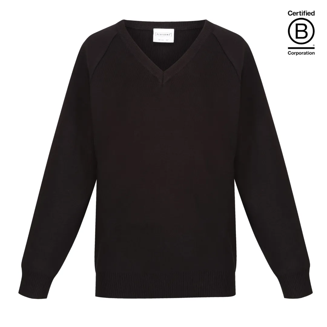 Performa 50 - plain 50/50 v-neck school jumper / pullover