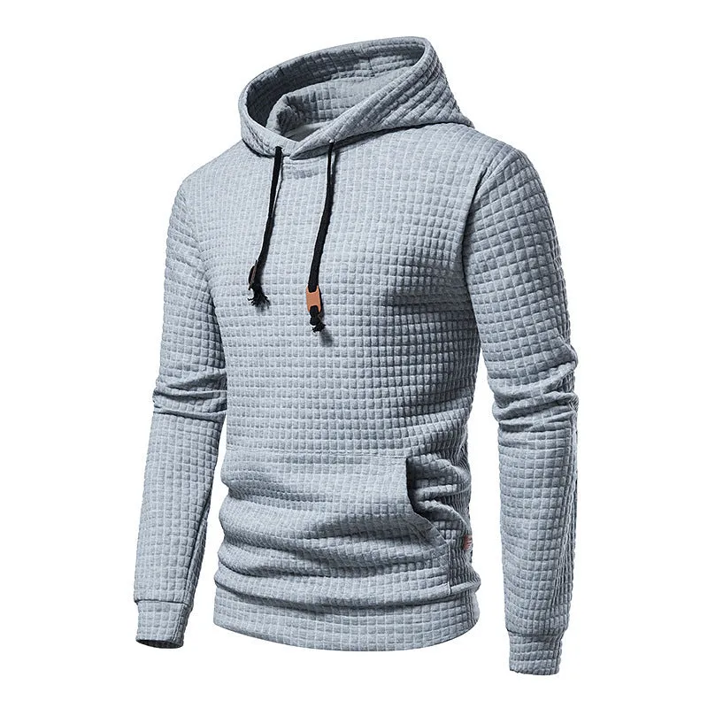 Raymond™ | Modern Slim-Fit Textured Waffle Hoodie
