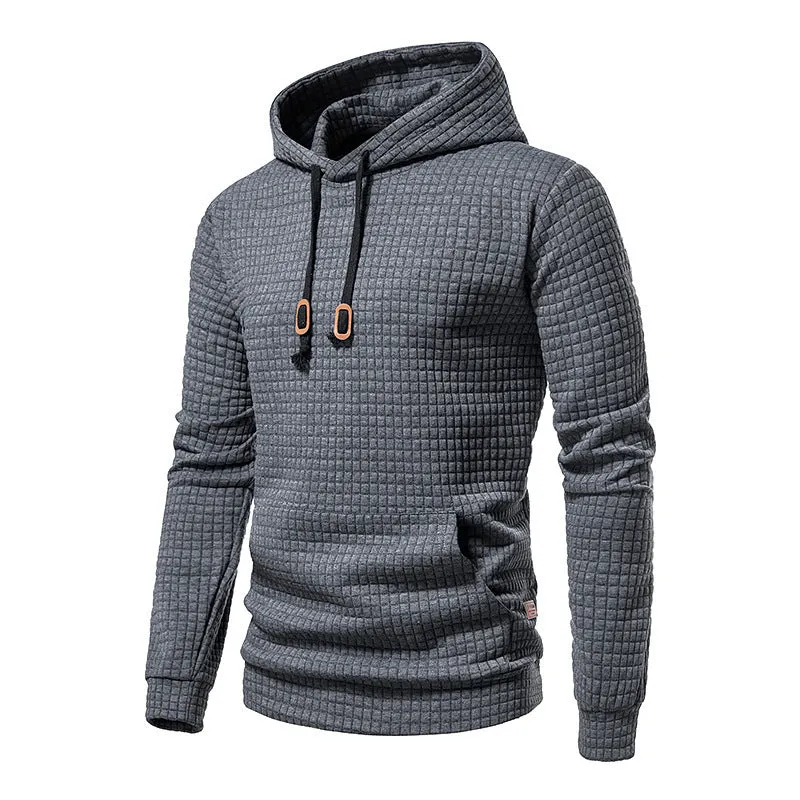 Raymond™ | Modern Slim-Fit Textured Waffle Hoodie