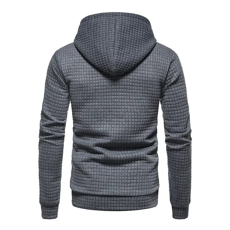 Raymond™ | Modern Slim-Fit Textured Waffle Hoodie