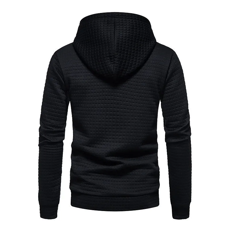 Raymond™ | Modern Slim-Fit Textured Waffle Hoodie