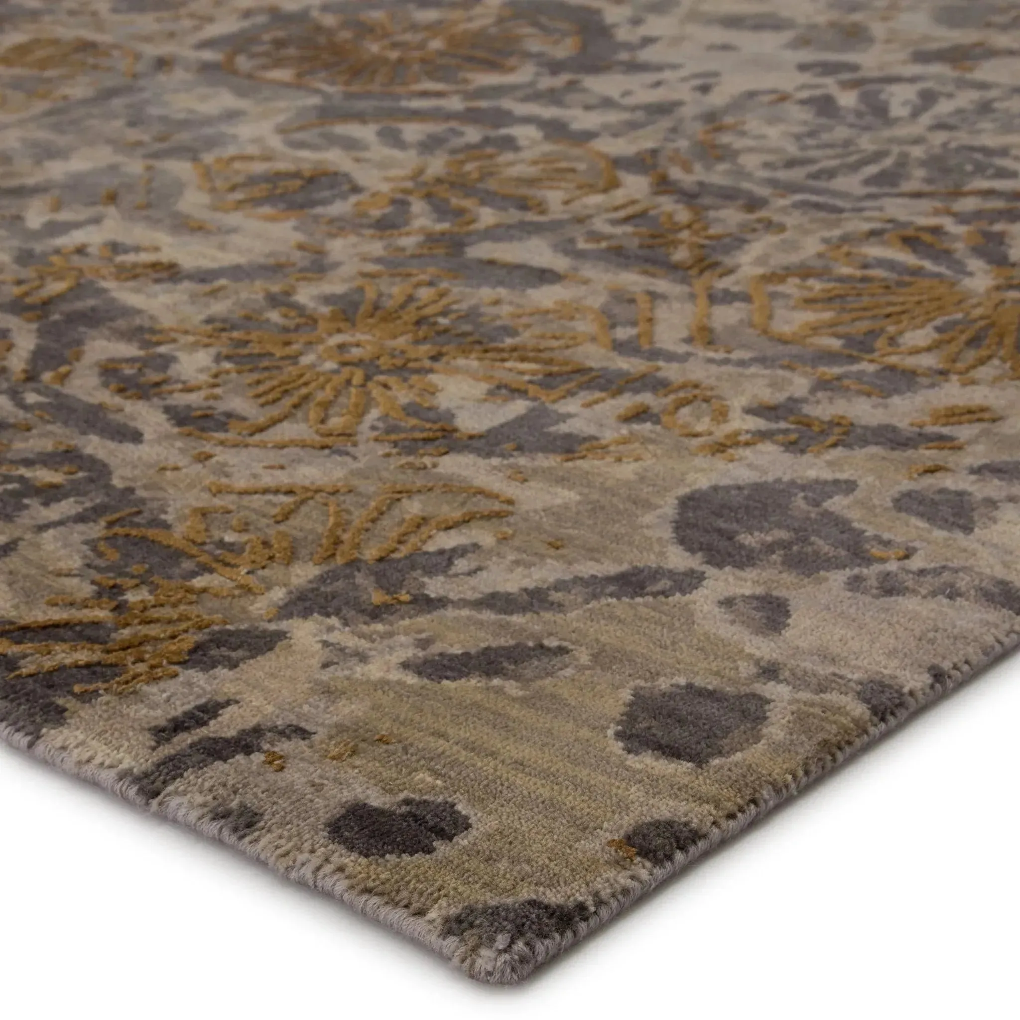 Reconnext By Jenny Jones RJJ03 Gray/Gold Rug