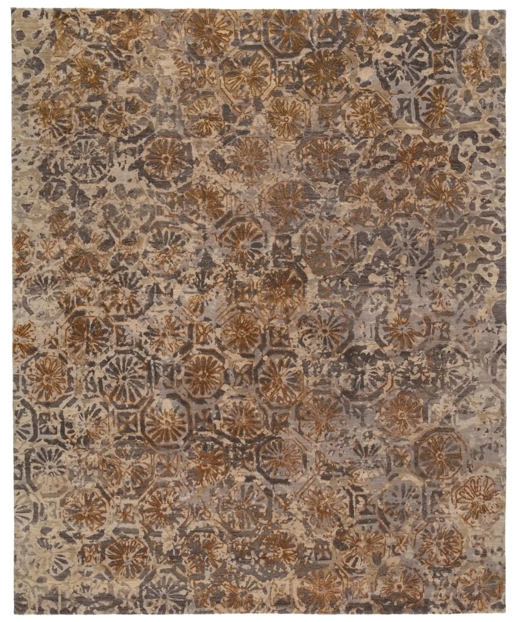 Reconnext By Jenny Jones RJJ03 Gray/Gold Rug