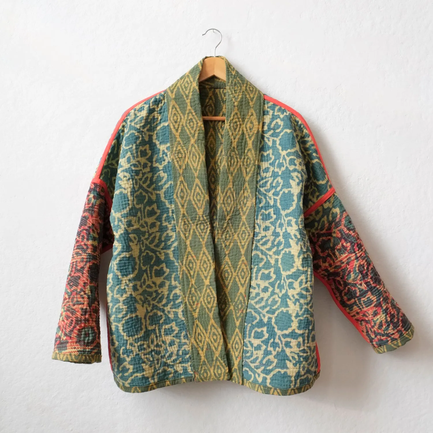 S Buttered Corn Yellow Diamond Pattern Norah Jacket LM063