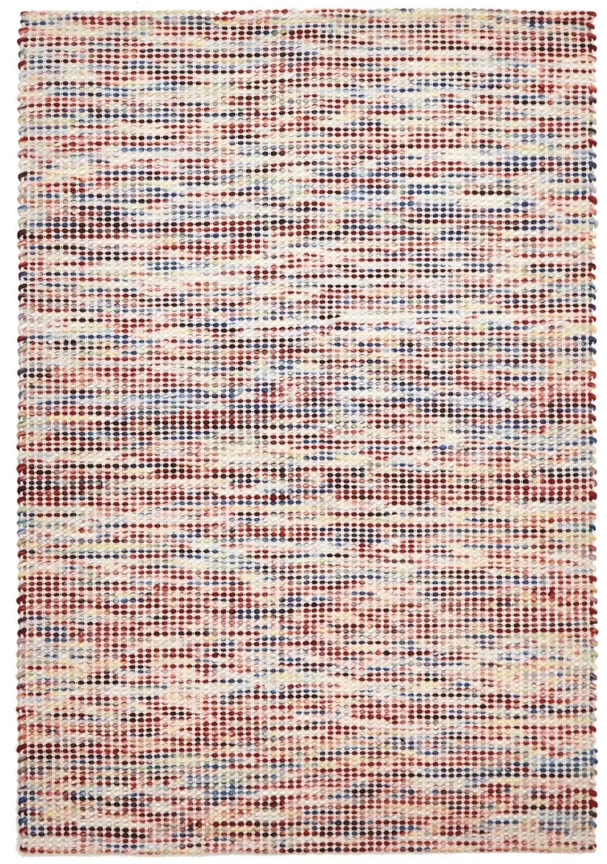 Skandi - Multicolour Woven Grid Wool Rug