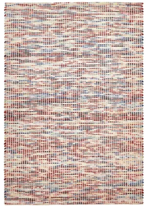 Skandi - Multicolour Woven Grid Wool Rug