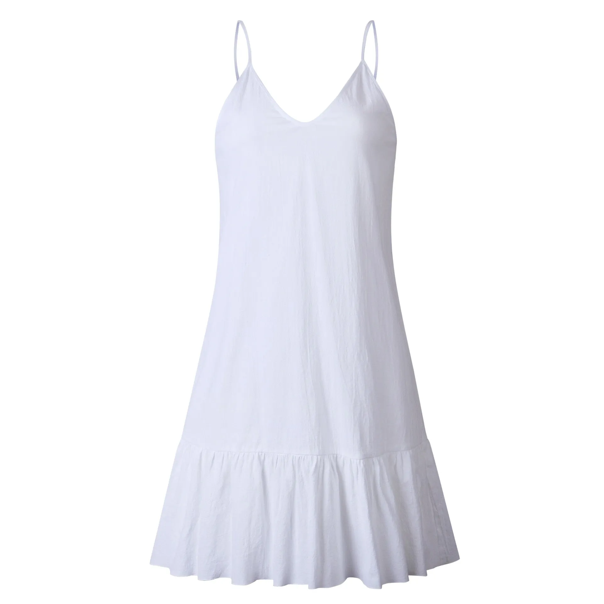 Summer Sexy Spaghetti Trendy Strap Backless Short Dress