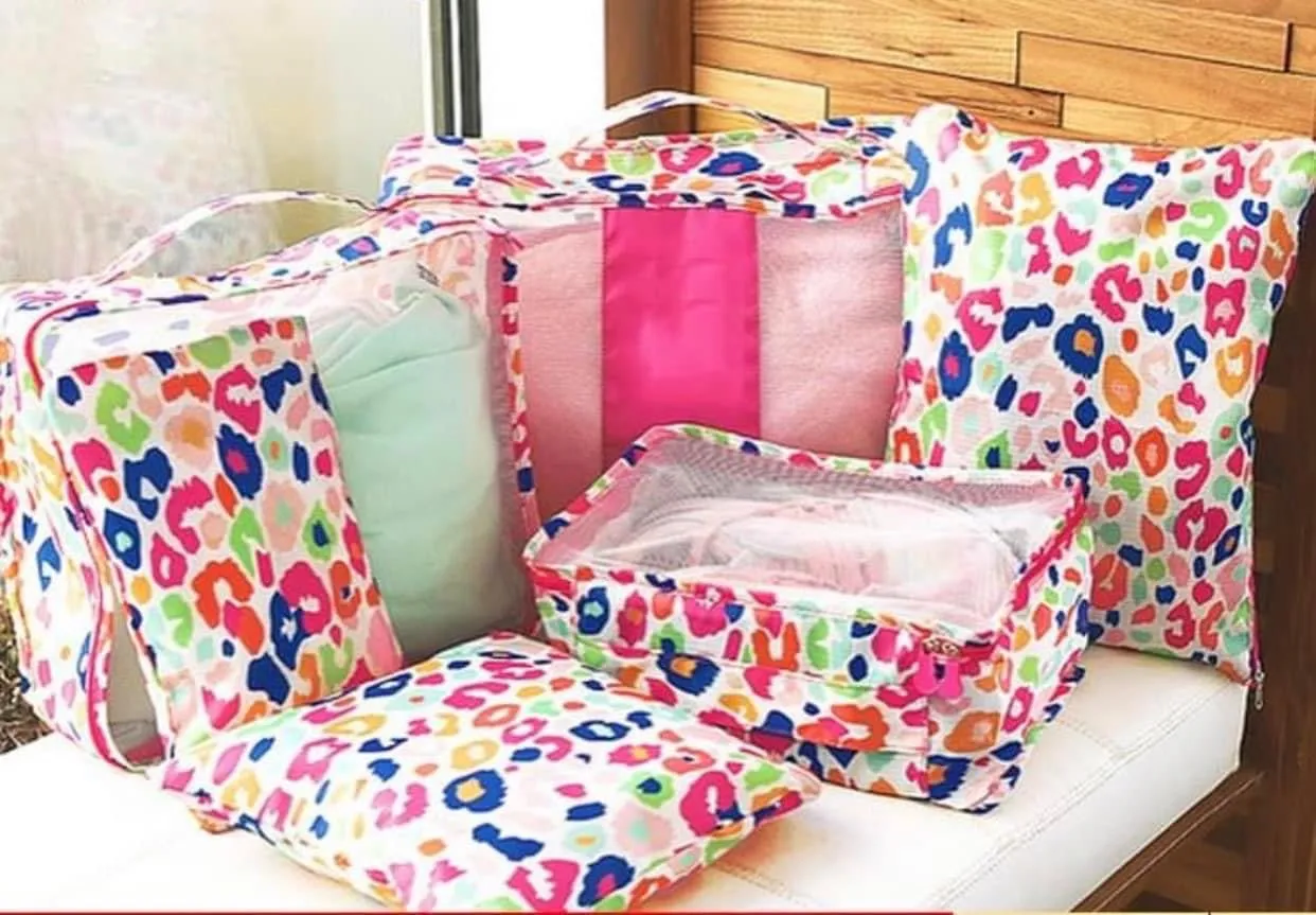 Sydney Leopard 6pc Travel Set/ Packing Cubes