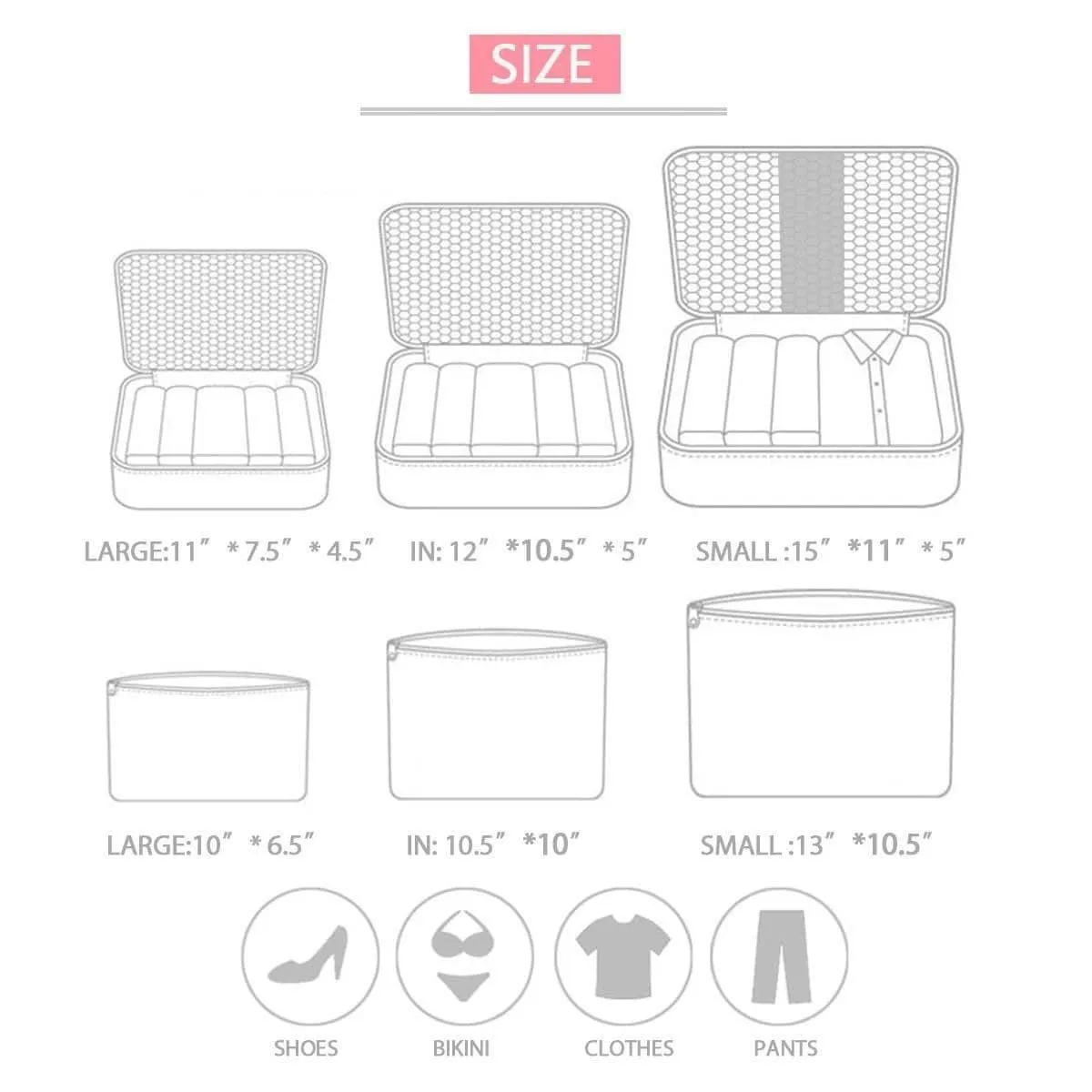 Sydney Leopard 6pc Travel Set/ Packing Cubes