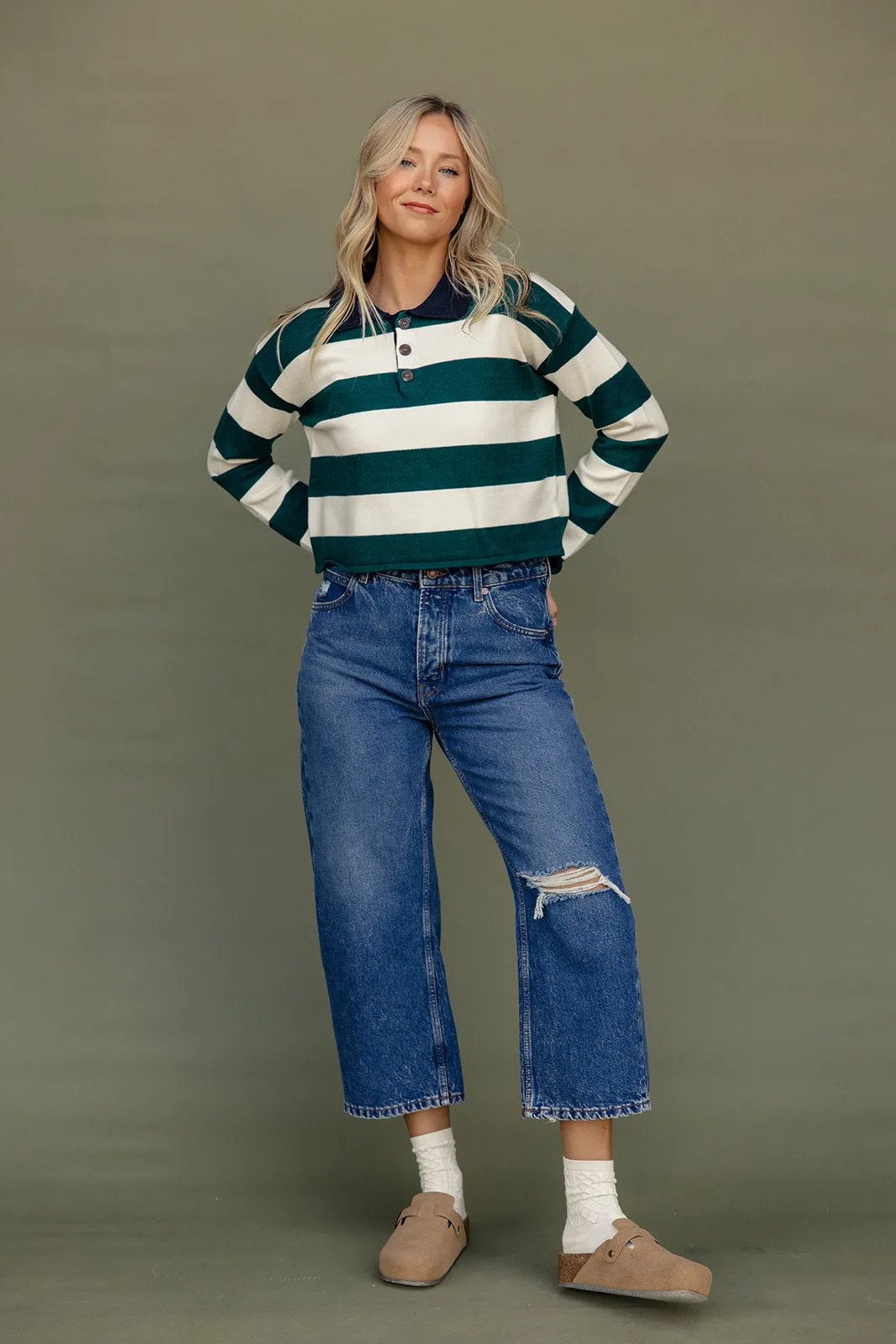 The Real Thing Collared Sweater