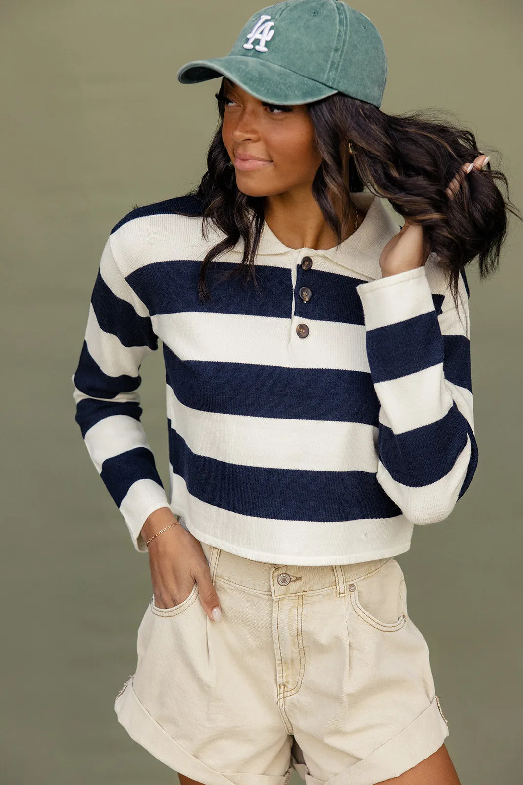 The Real Thing Collared Sweater