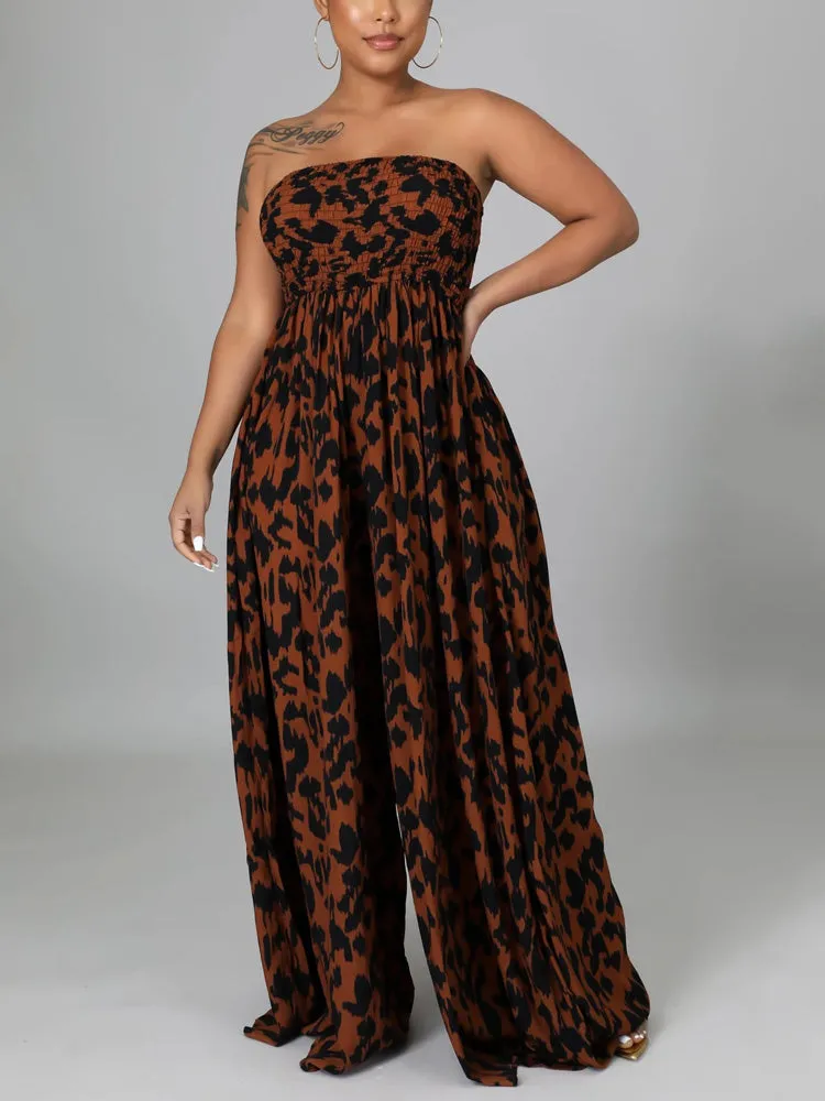 Tie Dye Split Trendy Joint Fold Dresses