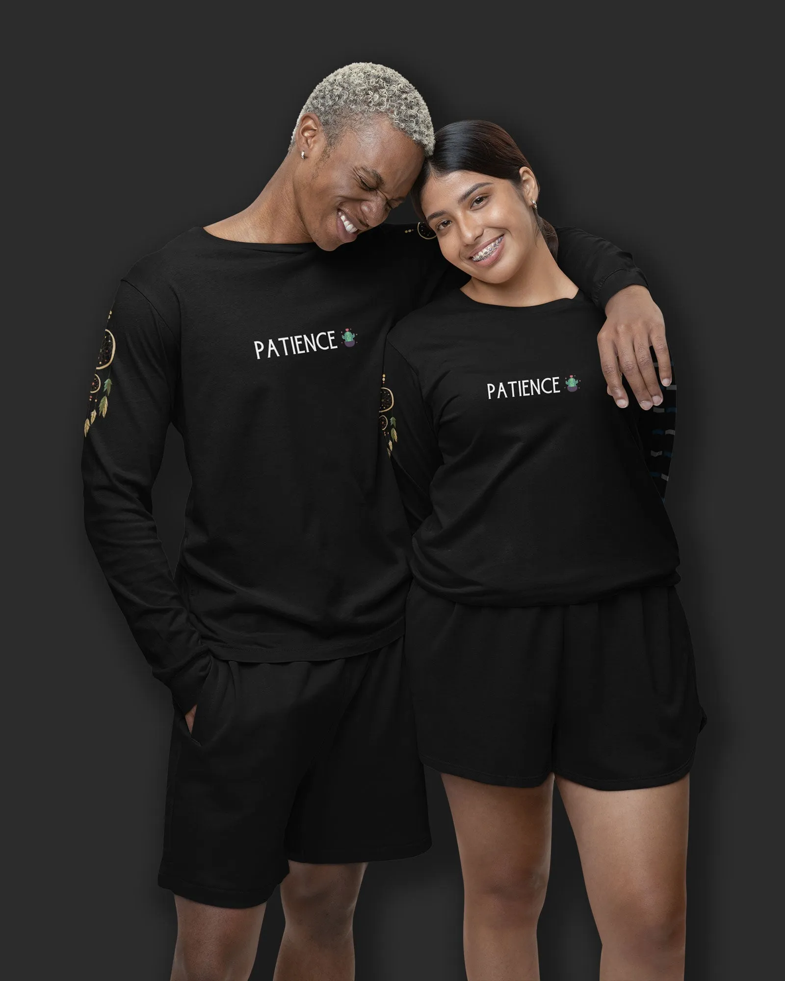 Zen Full Sleeves Crew Neck: Black