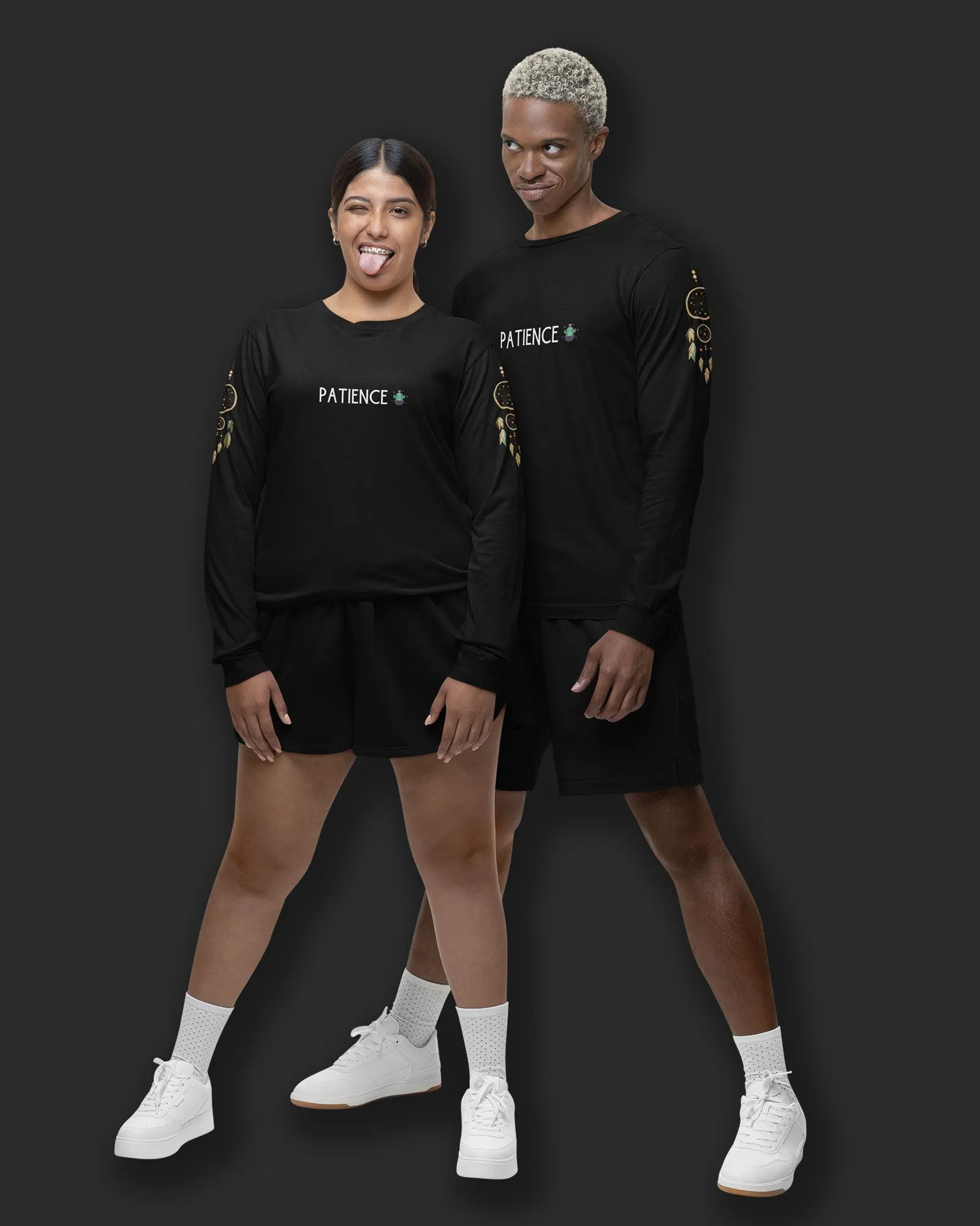 Zen Full Sleeves Crew Neck: Black